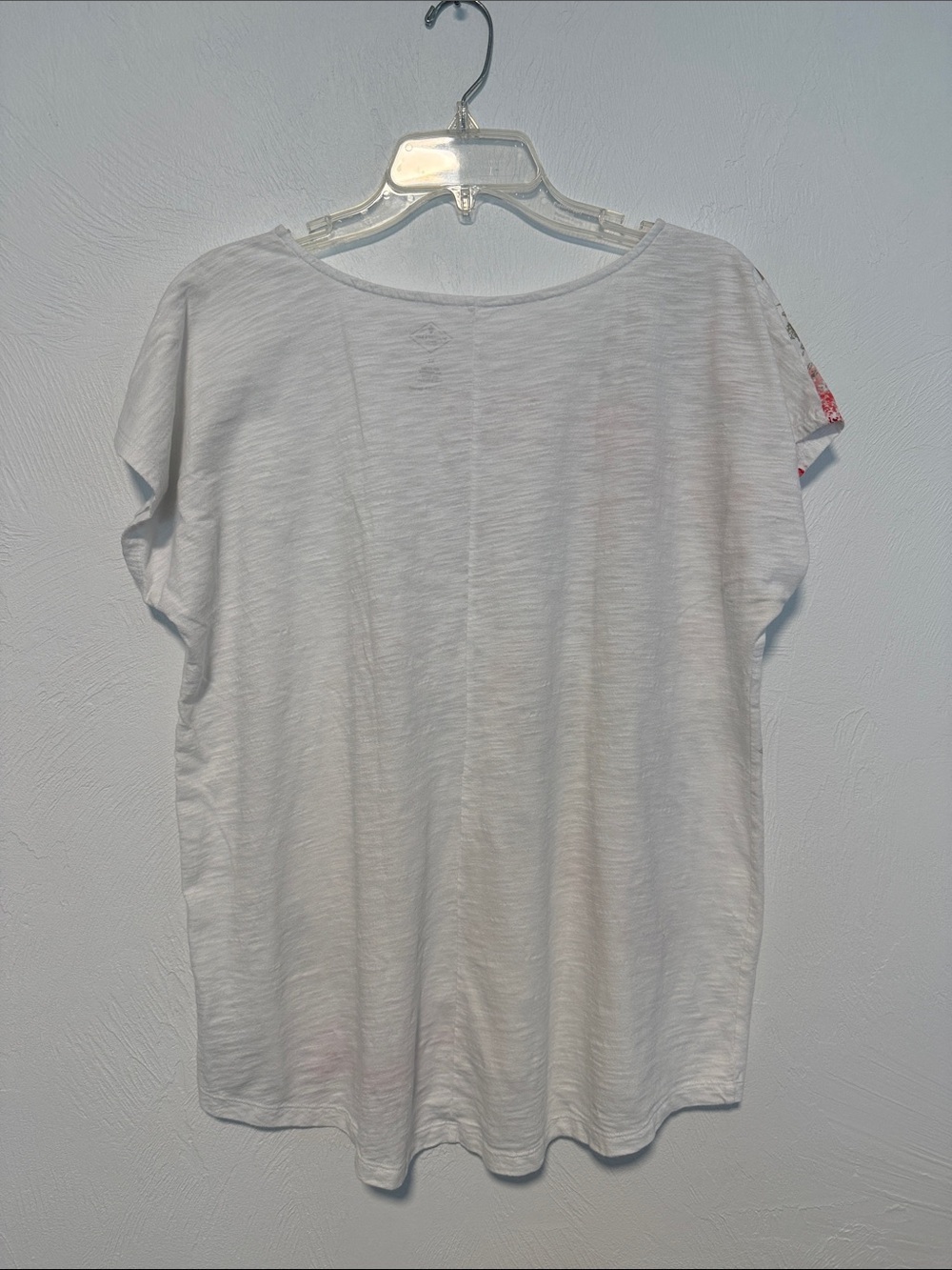 Choose Happy Floral Graphic Tee Women's XL White Short Sleeve Inspirational - Picture 3 of 4